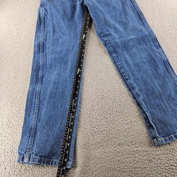 Wrangler Jeans Mens 30x30 Blue Denim Straight Leg High Rise Western Classic - Picture 8 of 15